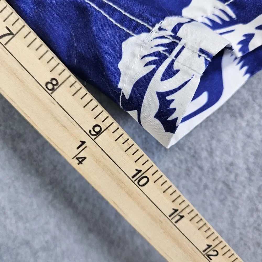 TOMMY HILFIGER Men's Blue Hawaiian Sailfish Marlin Swim Trunks Board Shorts Sz L